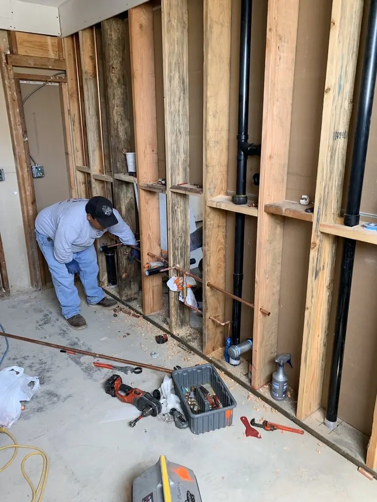 Commercial rough-in plumbing for Gas Line Repair in New York